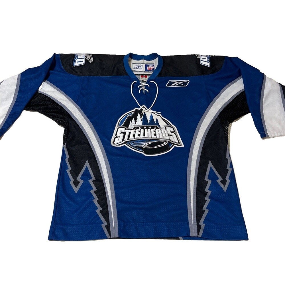 Idaho Steelheads Reebok ECHL Authentic Hockey Jersey Men’s Sz Large